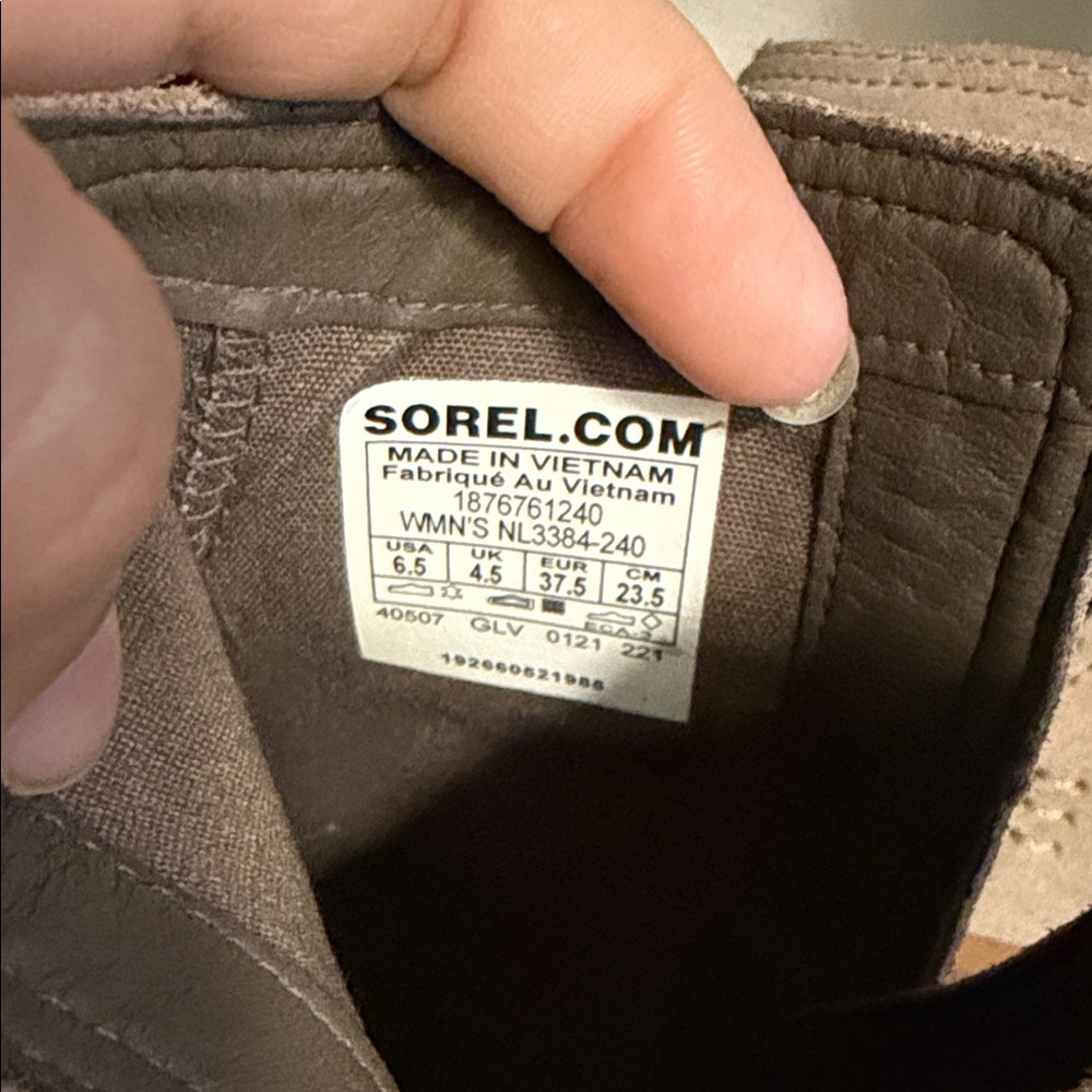 Sorel Women's Taupe and Brown Ankle Boots - Picture 6 of 7